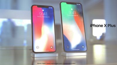 iPhone X Plus frente a iPhone X