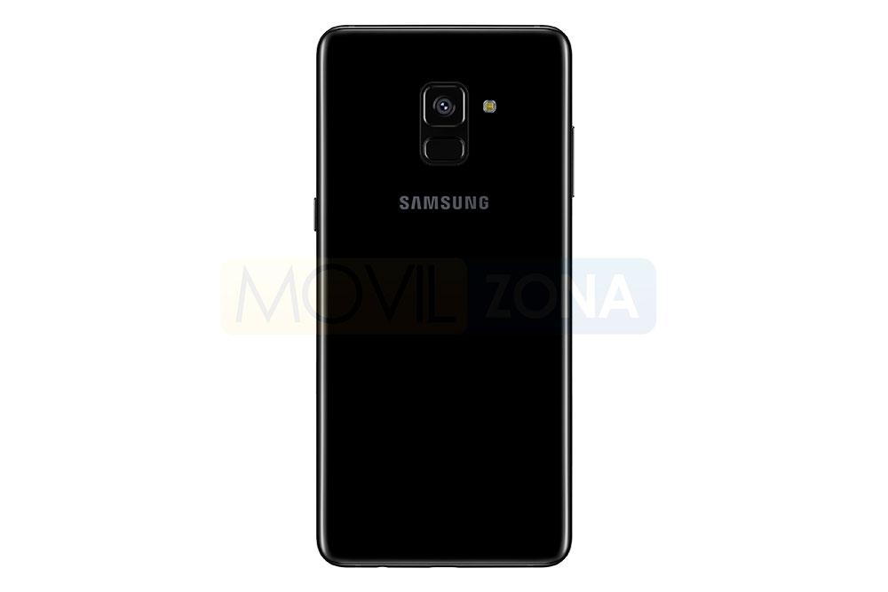 Samsung Galaxy A8 negro vista trasera