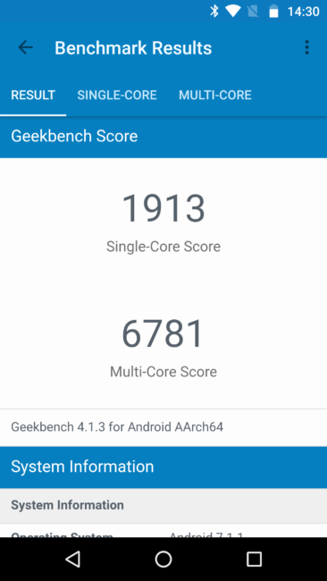 Resultados en Geekbench del Moto Z2 Force