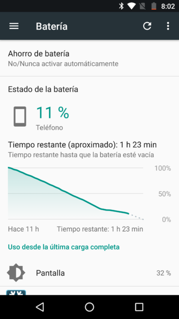Uso de la batería del Moto Z2 Force
