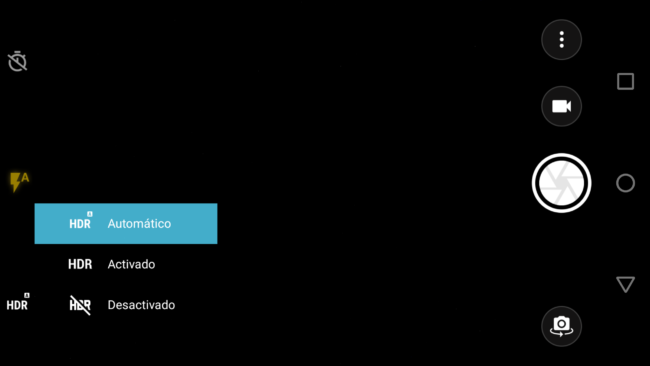 Opciones cámara Moto Z2 Force