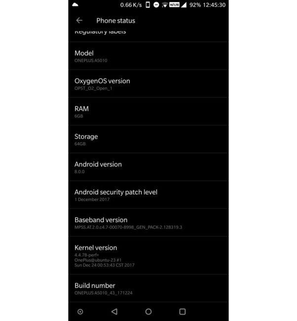 Android 8 para el OnePlus 5T