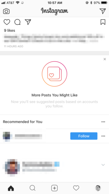 Las nuevas recomendaciones de Instagram