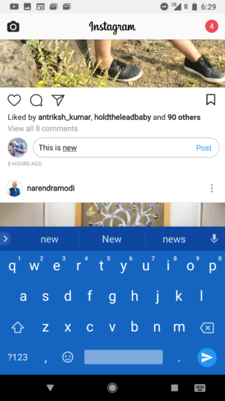 Nuevo método para comentar en Instagram