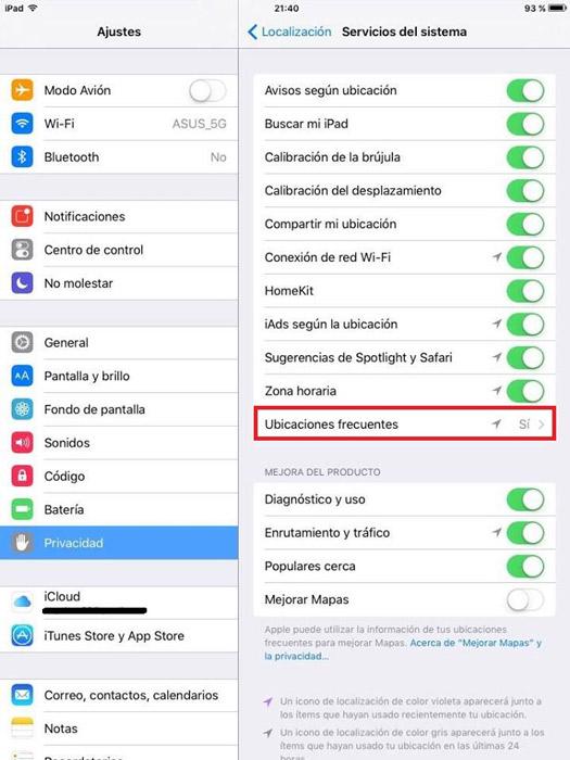 Cómo desactivar la localización en iPhone