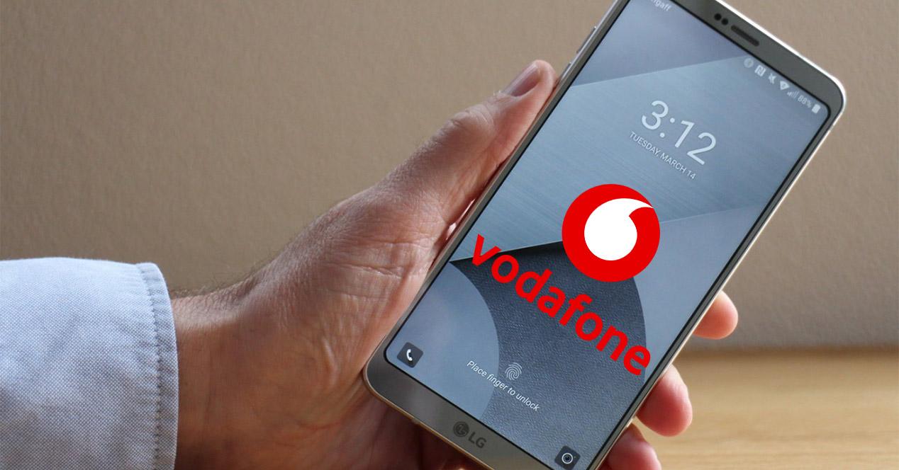 LG G6 cpn logo de Vodafone