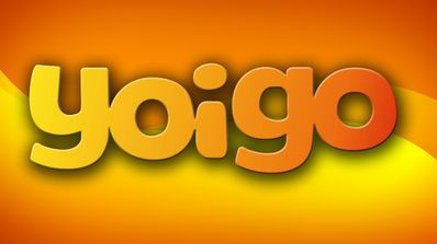 Logo de Yoigo en color naranja y amarillo