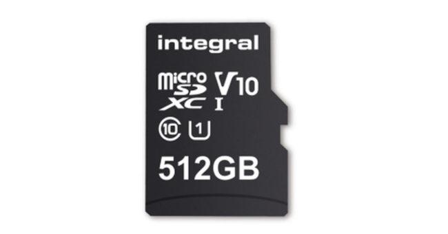 tarjeta microSD Integral de 512 GB