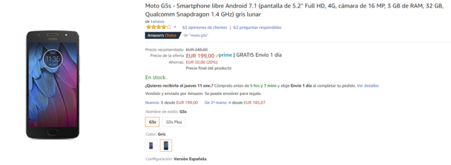 Moto G5s Amazon