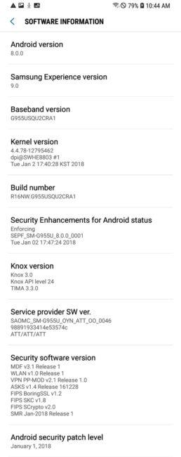 Versión oficial de Android 8.0 oreo para el Galaxy S8