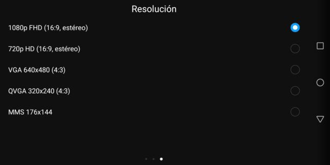 Opciones avanzadas de la aplicación cámara del Huawei P smart