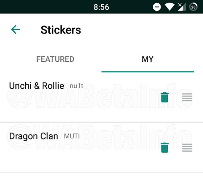 Eliminar stickers desde la tienda de WhatsApp