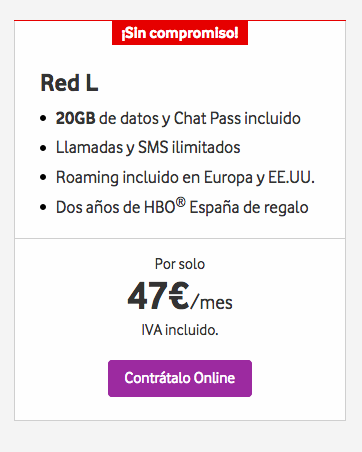 Vodafone Red L