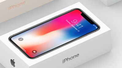 iPhone X metido en su caja de ambalaje