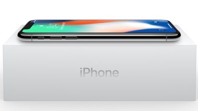 iPhone X con su caja de embalaje