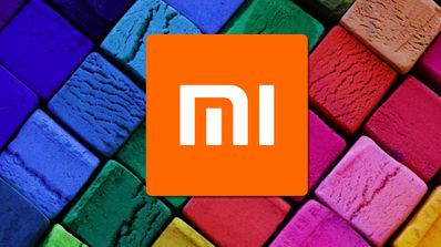logo xiaomi con fondo multicolor