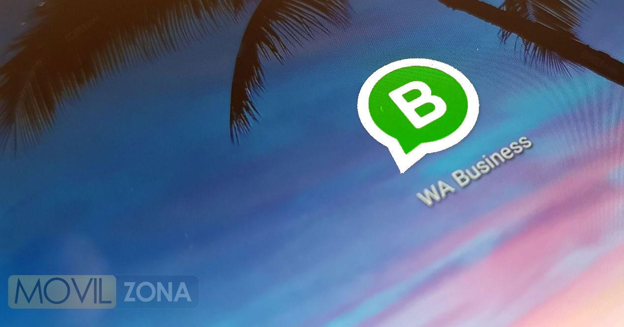 movilzona whatsapp bussines logo en pantalla