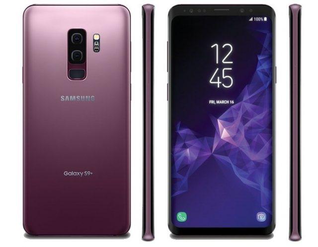Samsung Galaxy S9 en color púrpura