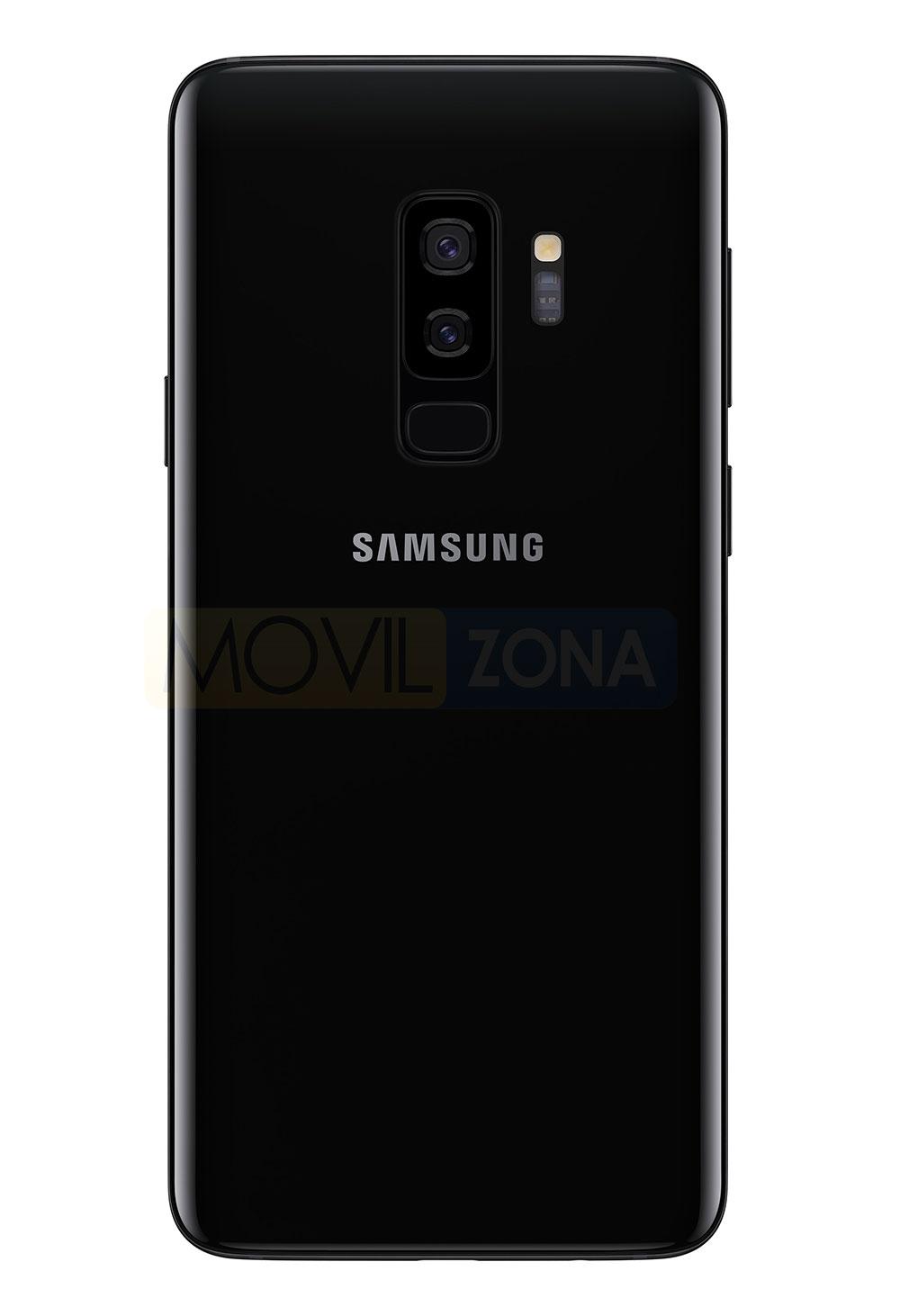Samsung Galaxy S9+ negro vista trasera