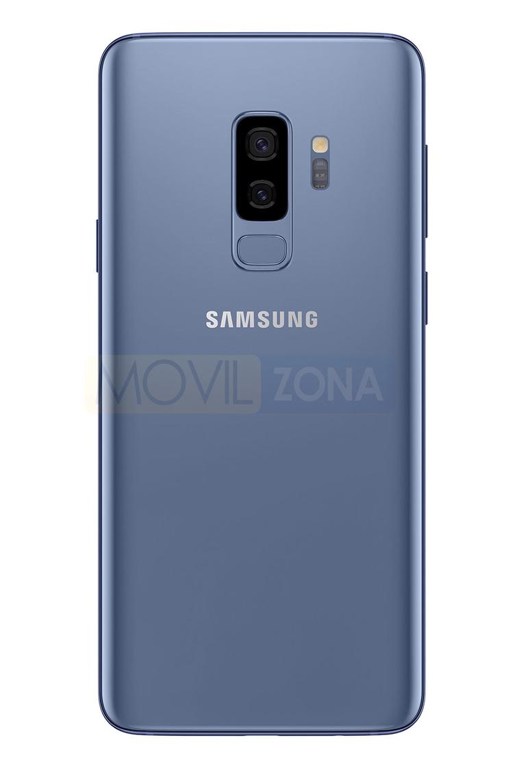 Samsung Galaxy S9+ azul vista trasera