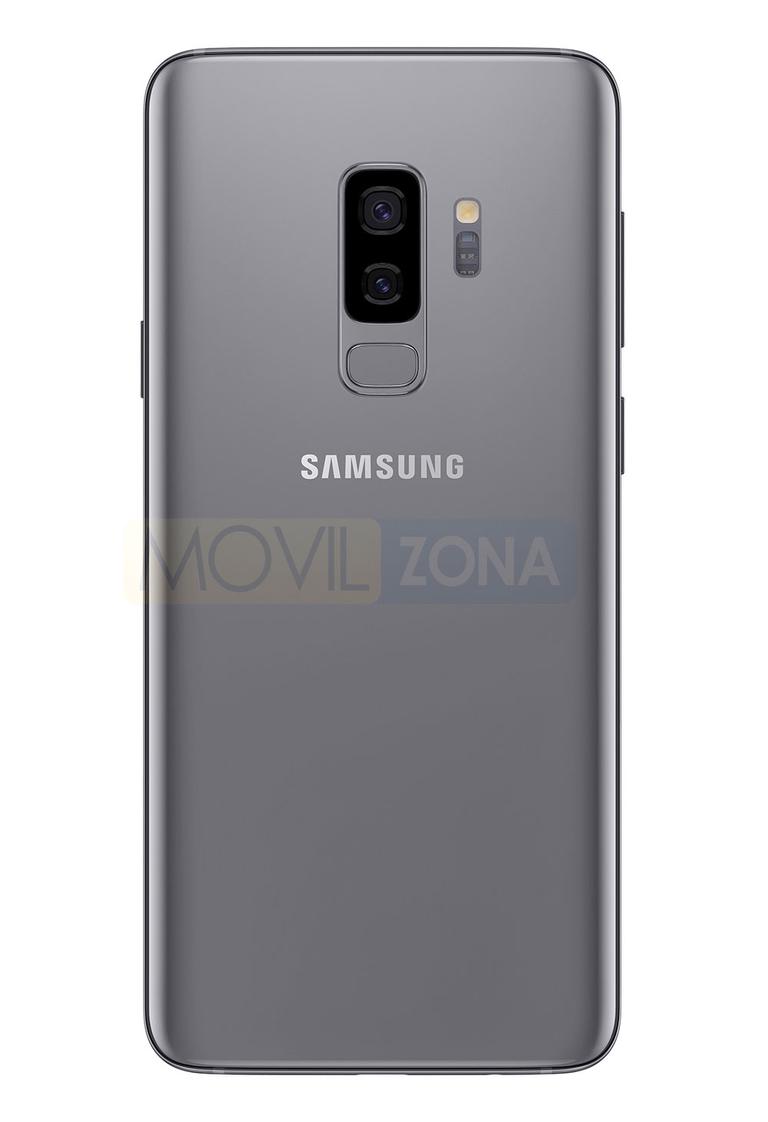 Samsung Galaxy S9+ plata vista trasera