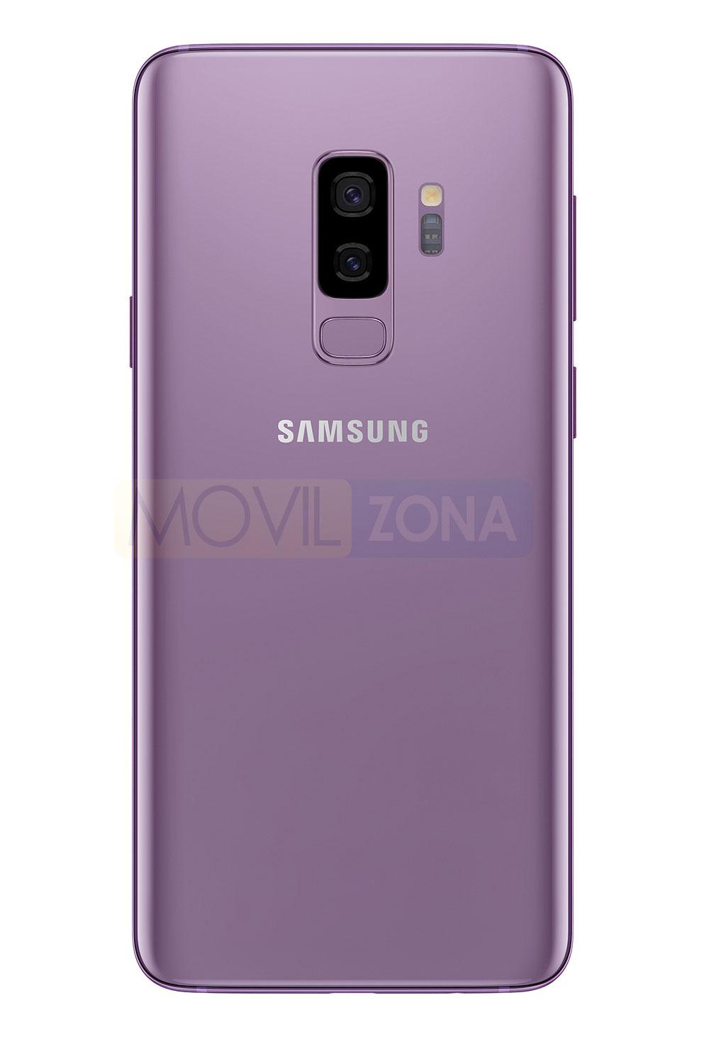 Samsung Galaxy S9+ rosa vista trasera