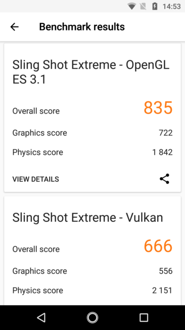 Resultados en 3D Mark del Motorola Moto X4
