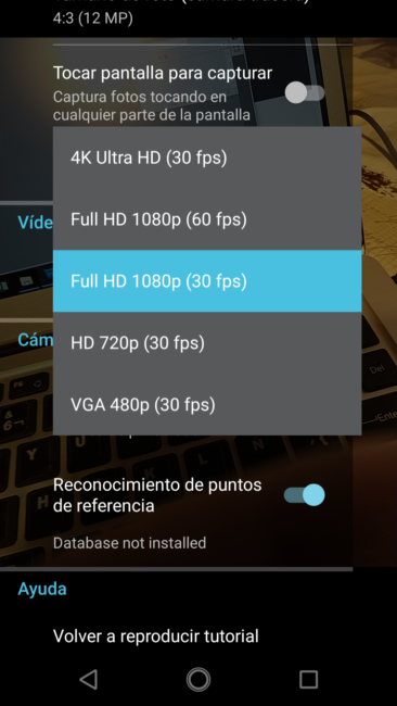 Calidad de la grabación de vídeo del Motorola Moto X4