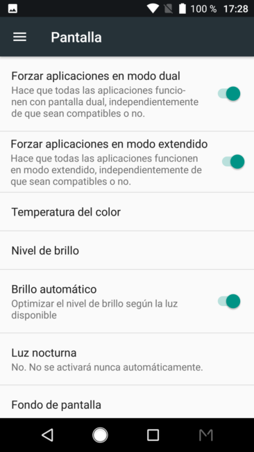 Opciones de color del ZTE Axon M
