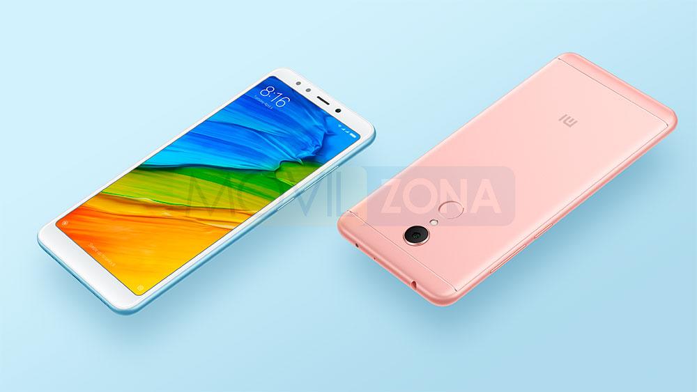 Xiaomi Redmi 5 blanco y rosa