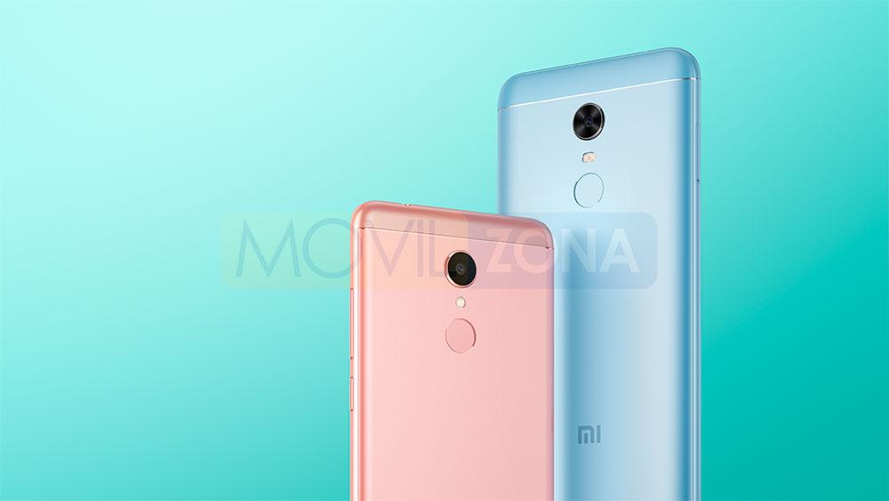 Xiaomi Redmi 5 rosa y azul