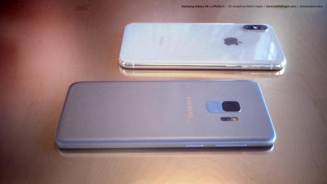 galaxy s9 vs iphone x