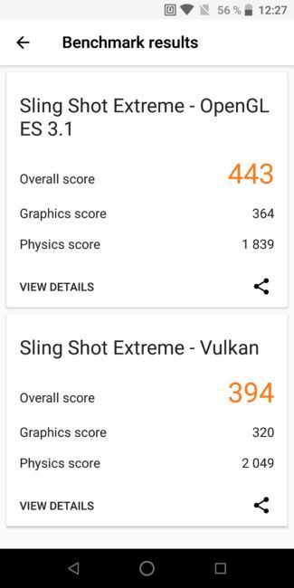 Resultado 3D Mark del ZTE Blade V9
