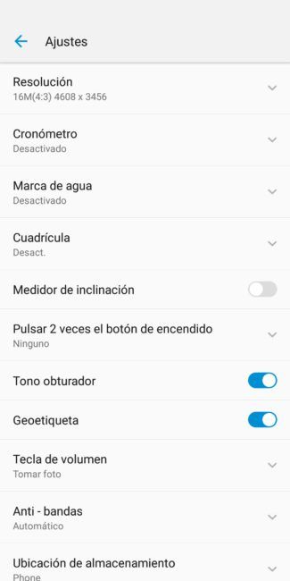 Resolución cámara del ZTE Blade V9