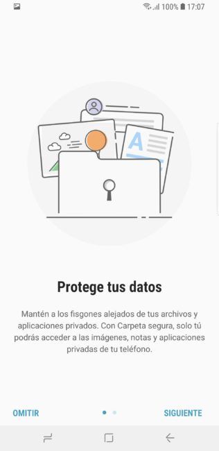 carpeta segura en el Samsung Galaxy S9+