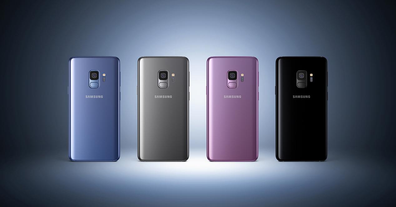 Samsung Galaxy S9 por detrás