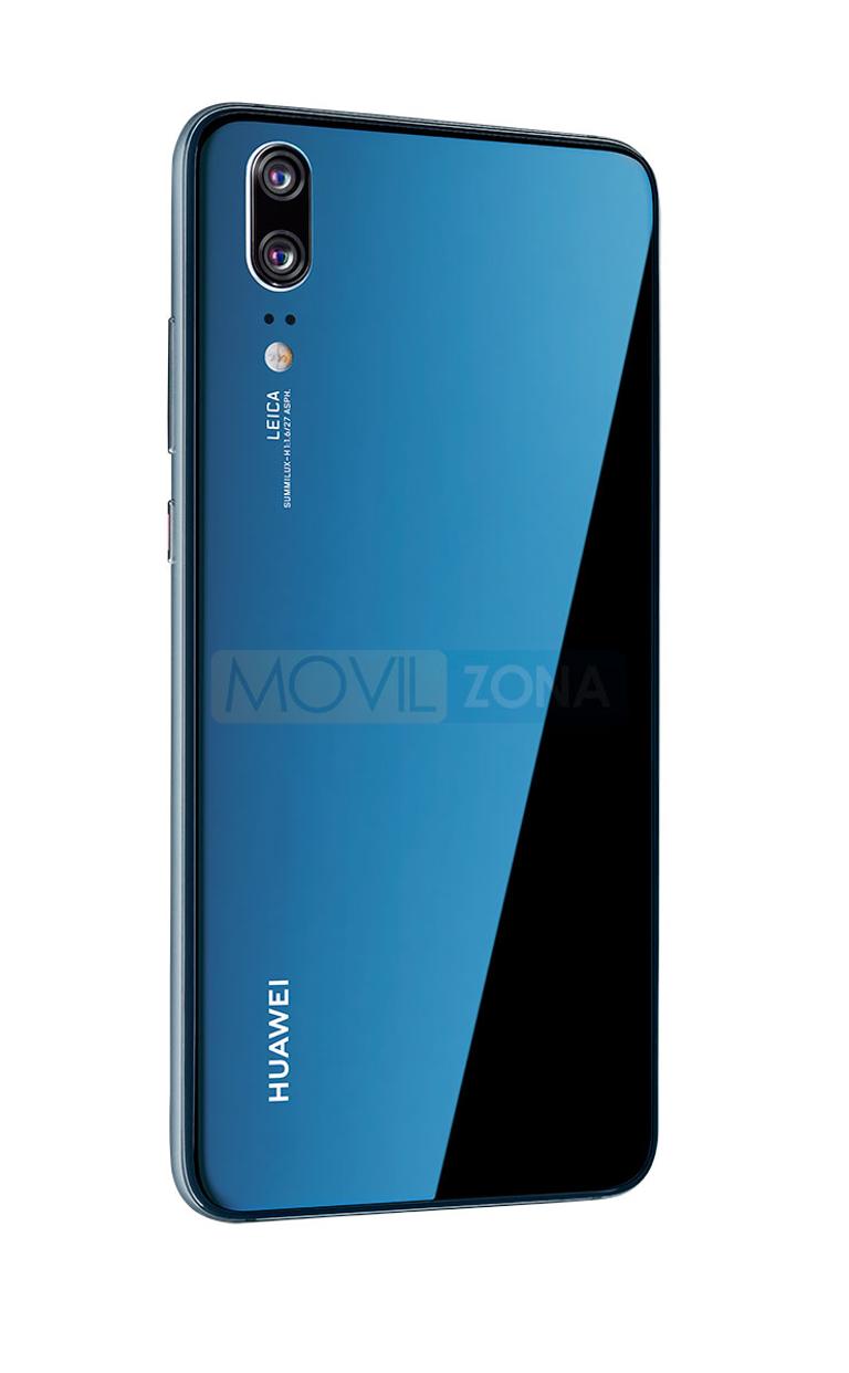 Huawei P20 azul con Android