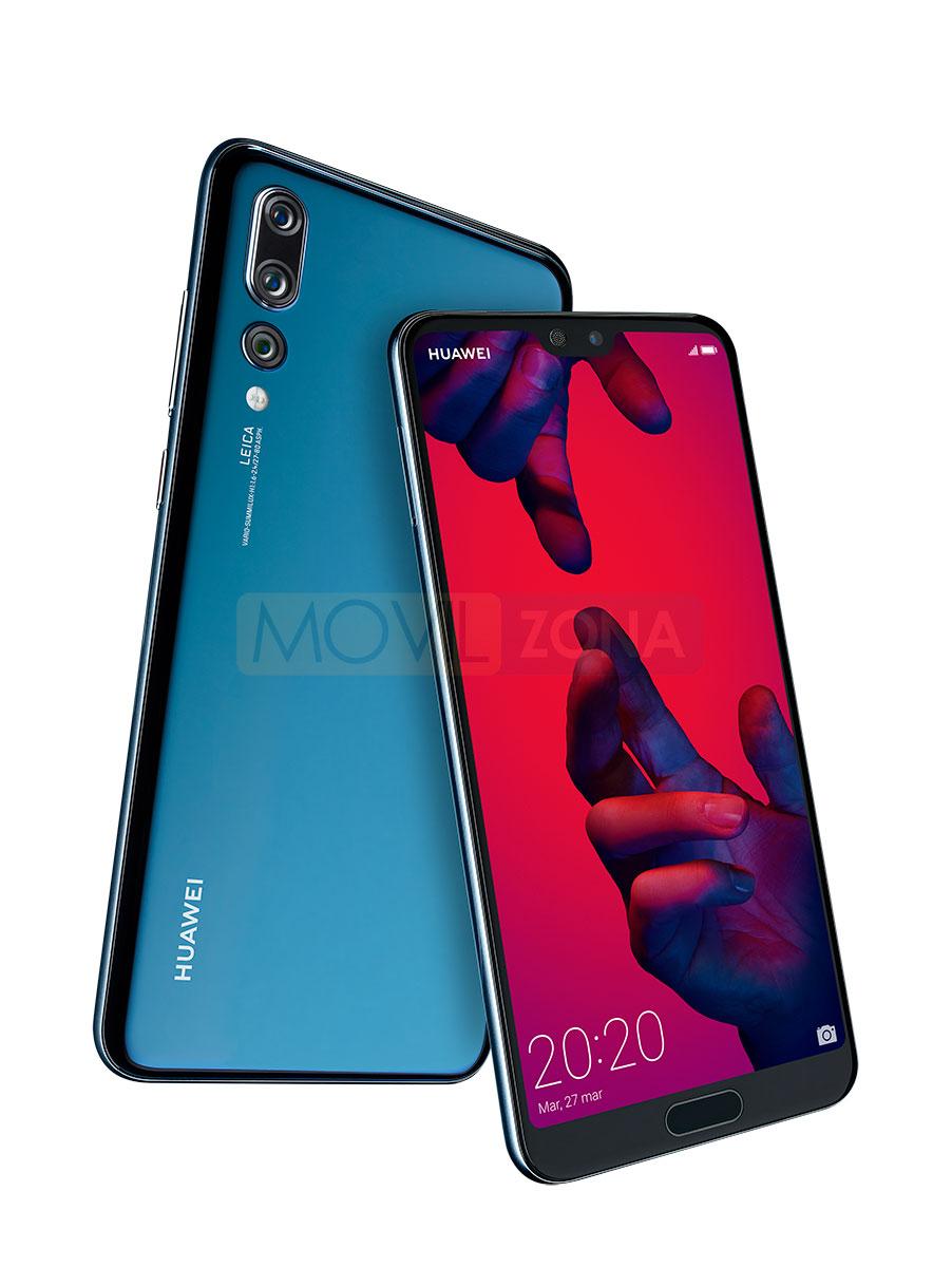 Huawei P20 Pro de color azul