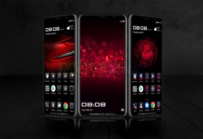 Huawei Porsche Design Mate RS varias pantallas de su sistema operativo