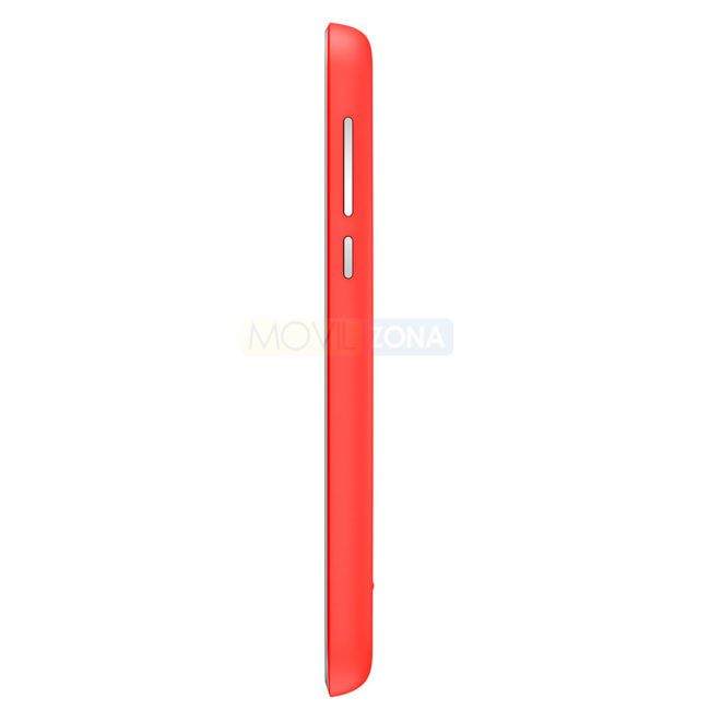 Nokia 1 rojo vista lateral