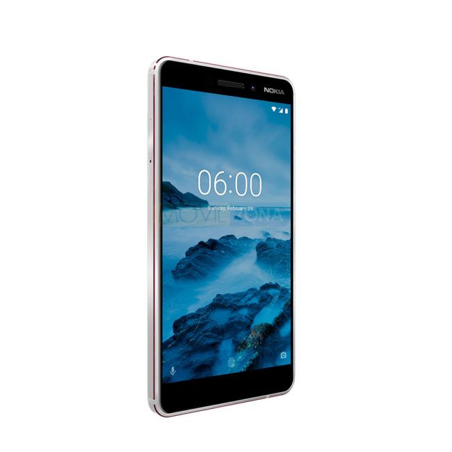 Nokia 6 negro vista lateral