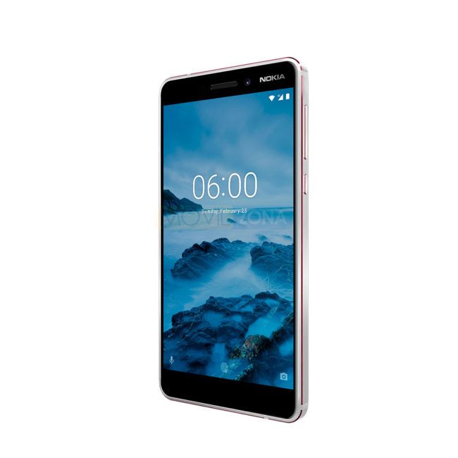 Nokia 6 negro vista lateral