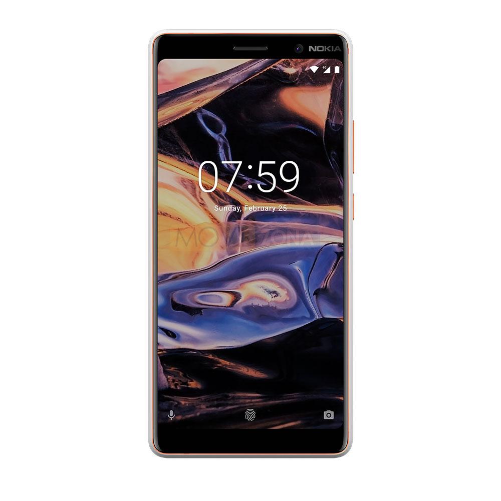 Nokia 7 Plus negro frontal