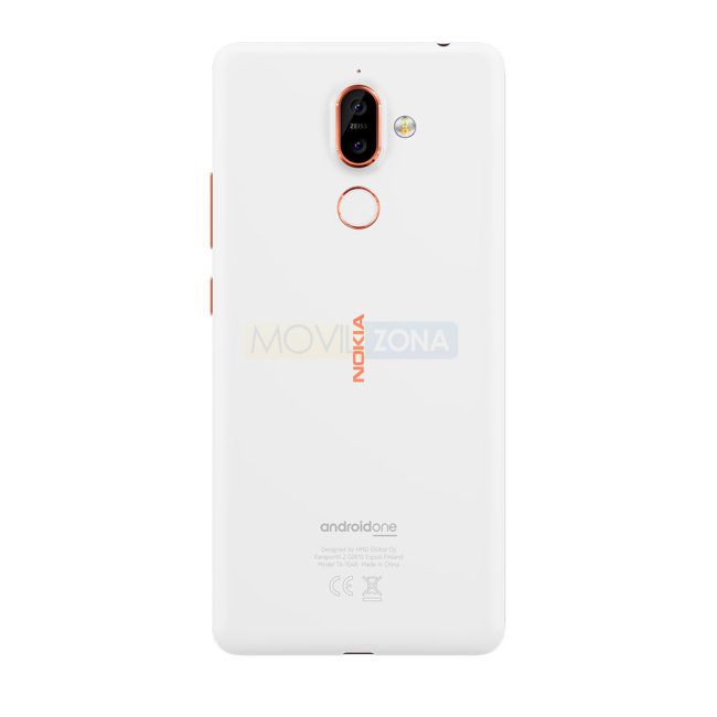 Nokia 7 Plus blanco detalle de la cámara