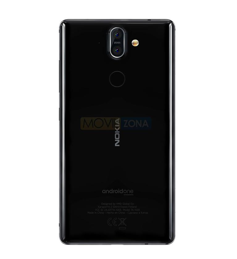 Nokia 8 Sirocco negro detalle de la cámara