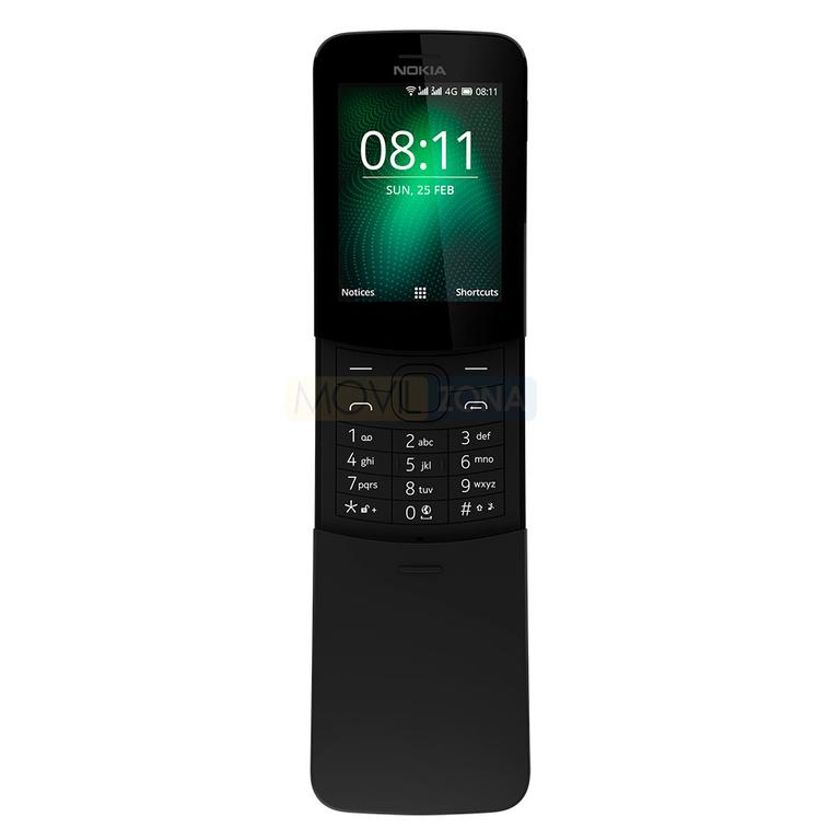 Nokia 8110 negro vista frontal