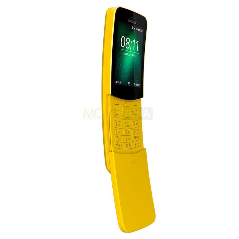 Nokia 8110 amarillo abierto