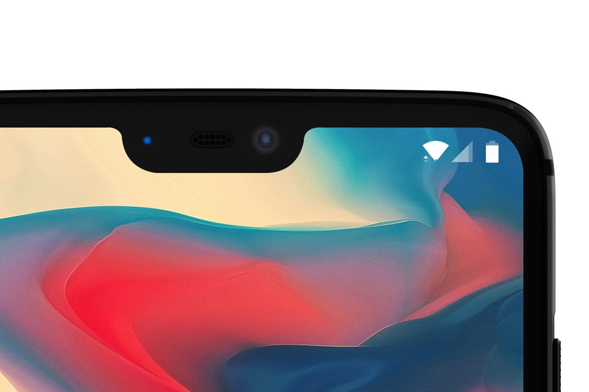 Foto oficial del OnePlus 6 y su pantalla con notch