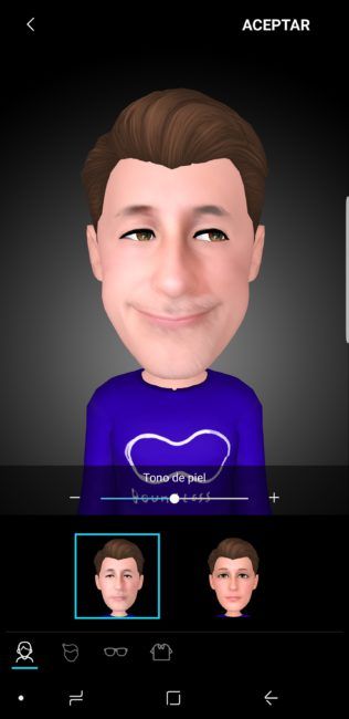 Detalle de emoji con el Samsung Galaxy S9+