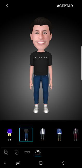 Creación emoji con el Samsung Galaxy S9+